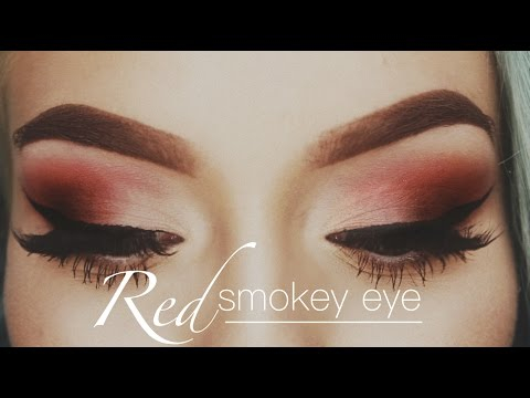 Red Halloween Eye Makeup Red Smokey Eye Makeup Tutorial Naomi Youtube