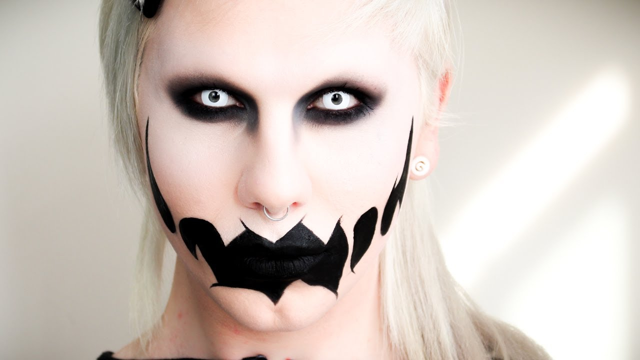 Scary Eye Makeup Crazy Scary Ghost Make Up Tutorial Halloween 2013 Youtube