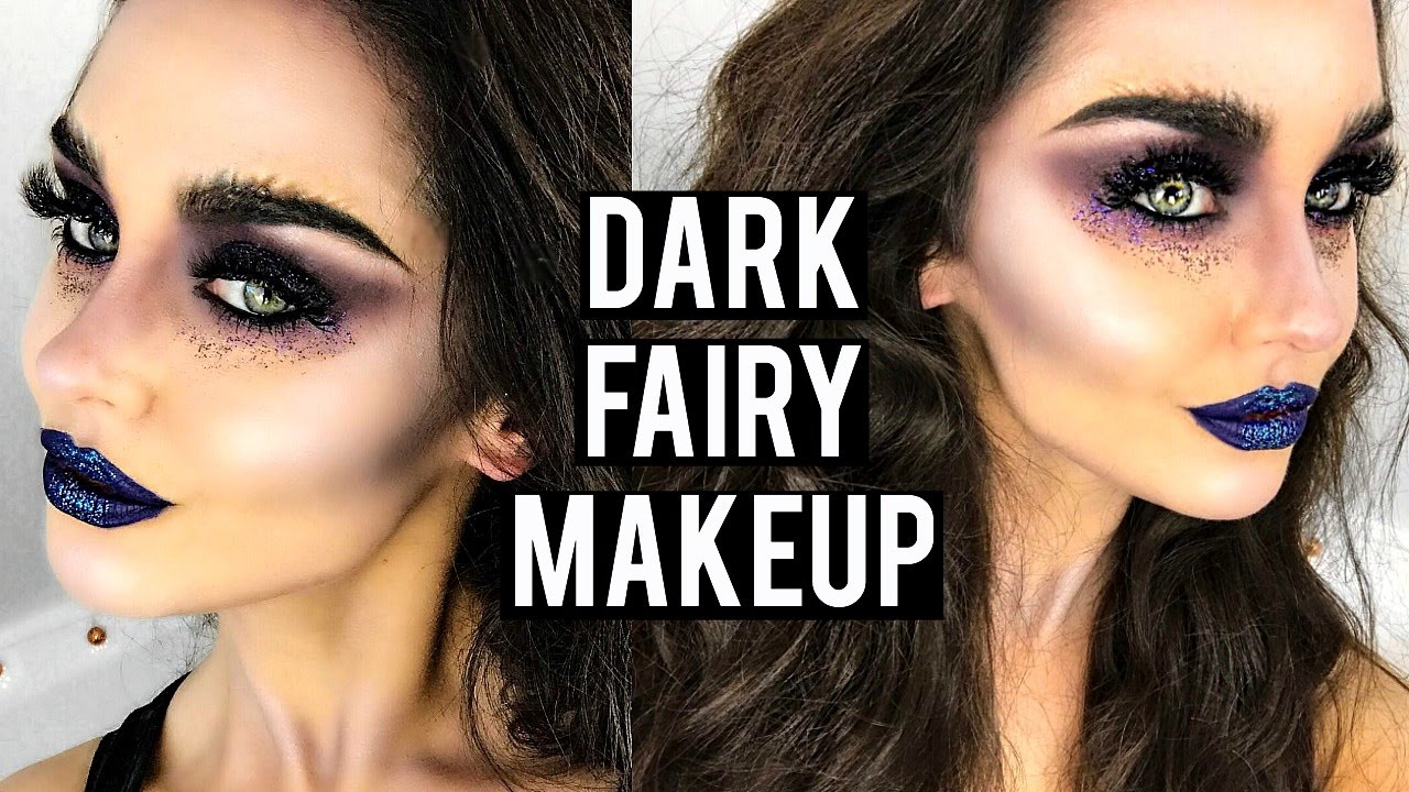 Scary Eye Makeup Dark Evil Fairy Halloween Makeup Tutorial Katesbeautystation