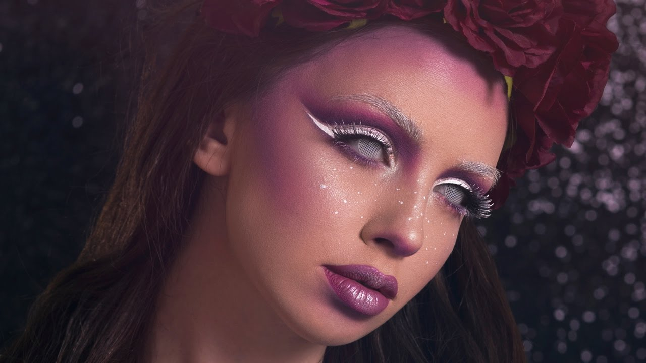 Scary Eye Makeup Halloween Makeup Tutorial Mysterious Creaturescary Fairy Youtube