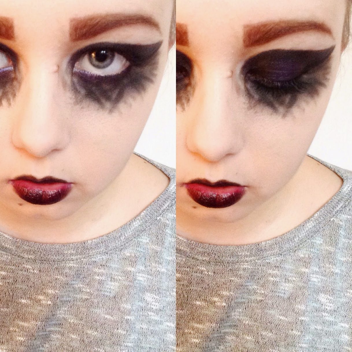 Scary Eye Makeup Klj Lifestyle Positivity Striking Scary Frightening Dark