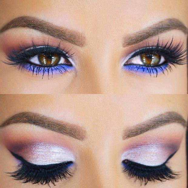 Silver And Purple Eye Makeup 40 Eye Makeup Looks For Brown Eyes Stayglam Page 3