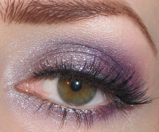 Silver And Purple Eye Makeup Glitter Is My Crack Silver Purple Eye Makeup Look Picture Tutorial