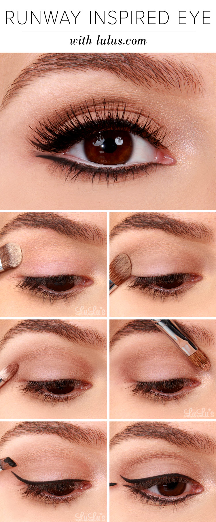 Simple Brown Eye Makeup Tutorial Lulus How To Runway Inspired Black Eyeliner Makeup Tutorial Lulus