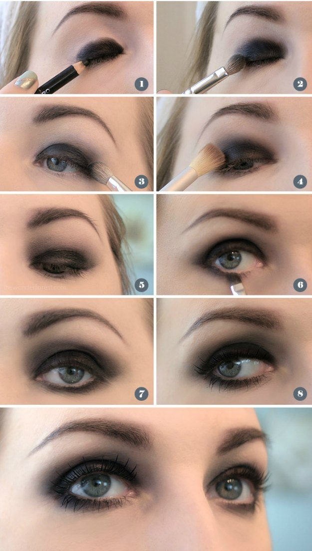 Simple Evening Eye Makeup Smokey Eye Night Out Makeup Tutorials