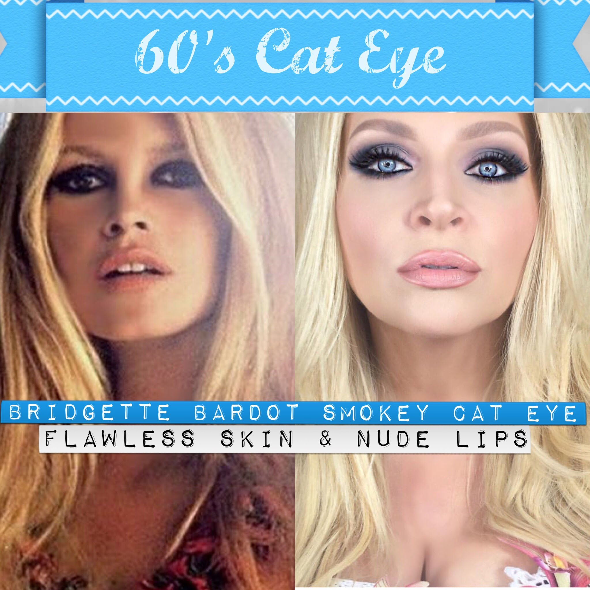 Smokey Cat Eye Makeup Steps Smokey 60s Cat Eye Bridgette Bardot Inspired Makeup Tutorial