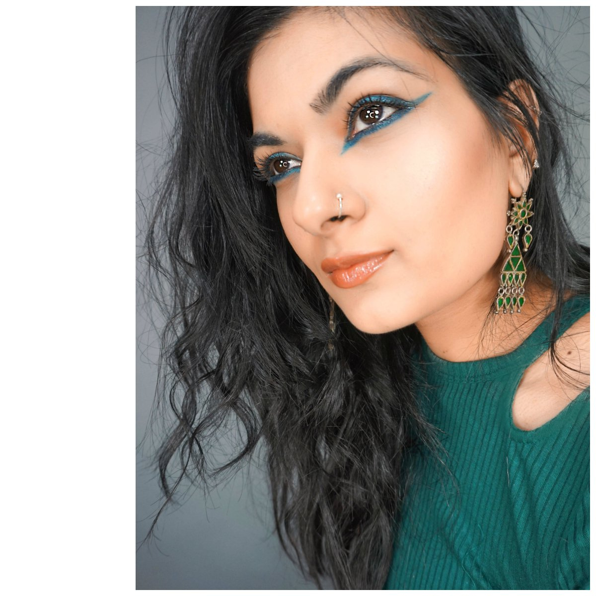 Smokey Cat Eye Makeup Steps Teal Smokey Cat Eye Makeup Look Makeupandbeauty