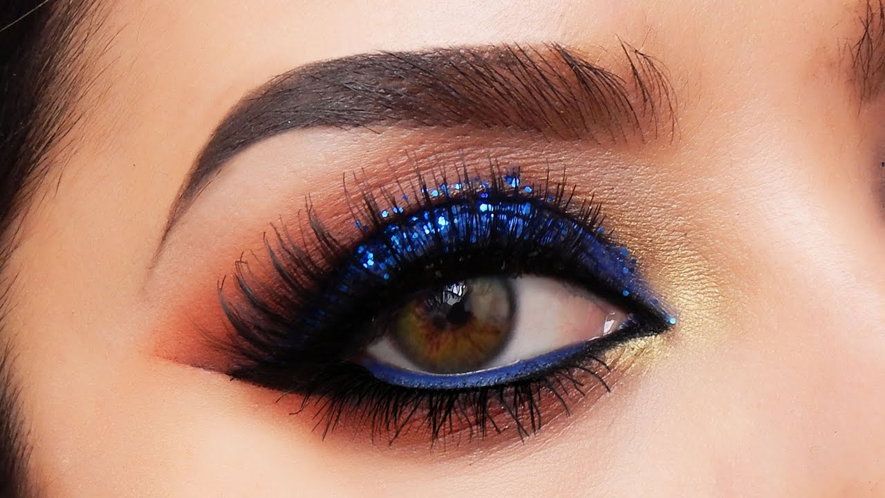 Smokey Eye Makeup For Blue Eyes Electric Blue Smokey Eye Makeup Tutorial Youtube