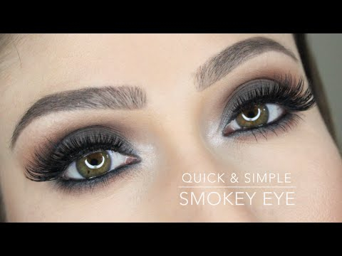 Smokey Eye Makeup For Grey Eyes Grey Smokey Eye Tutorial Quick Simple Makeup Youtube