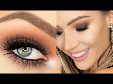 Smokey Eye Makeup For Hooded Lids Warm Smokey Eye Nude Lip Hooded Eyes Stephanie Lange Youtube