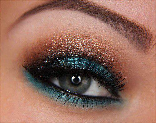 Smokey Teal Eye Makeup Colorful Smokey Eyeshadow Ideas Amazingmakeups