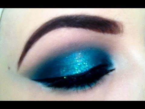 Smokey Teal Eye Makeup Make Up Tutorial Teal Aqua Halo Effect Smokey Eye Emmajvb