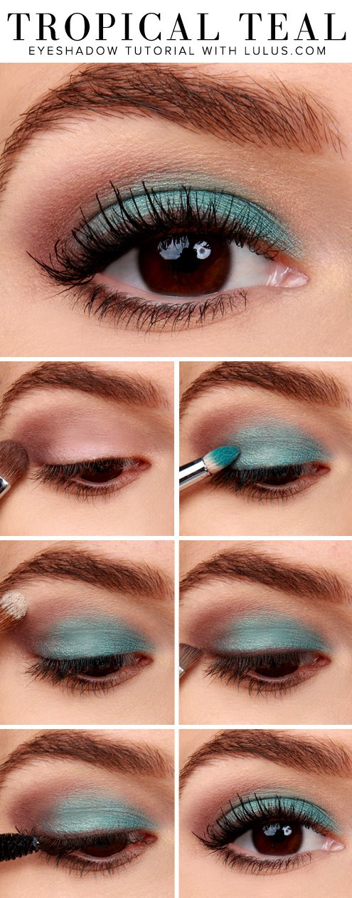 Smokey Teal Eye Makeup Step Step Eye Makeup Tutorials