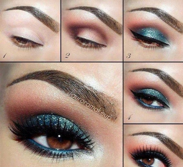 Smokey Teal Eye Makeup Teal Smokey Eye 2800478 Weddbook