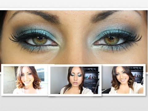 Smokey Teal Eye Makeup Teal Smokey Eye Tutorial Youtube