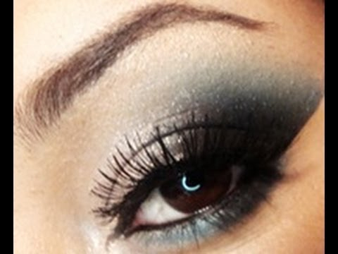 Smokey Teal Eye Makeup White And Teal Smokey Eyes Makeup Tutorial Using Raving Beauty