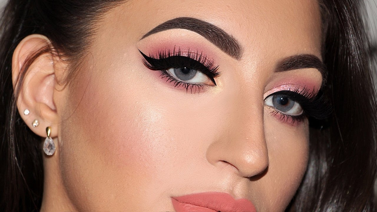 Soft Pink Eye Makeup Tutorial Soft Pink Glam Makeup Tutorial Melissa Samways Youtube