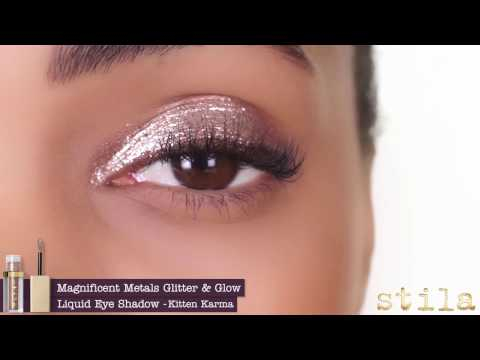 Sparkly Silver Eye Makeup Glitter Glow Liquid Eye Shadow