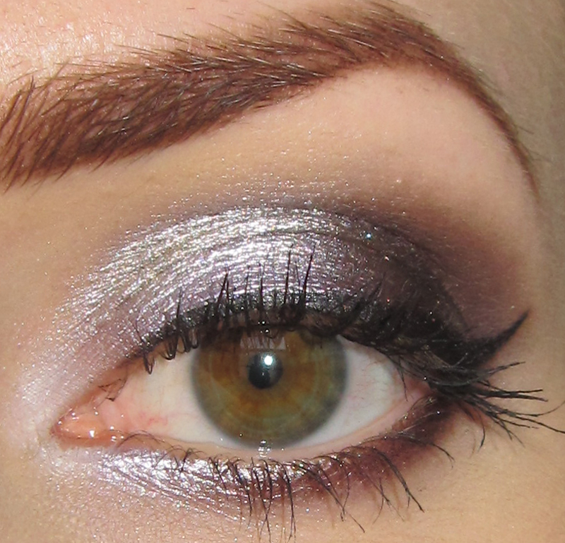 Sparkly Silver Eye Makeup Glitter Is My Crack Silver Lavender And Black Eye Makeup Look