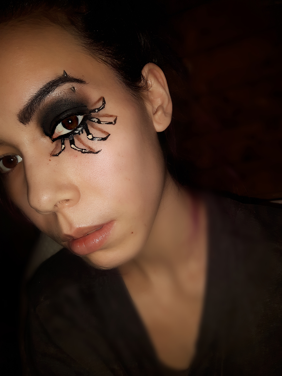 Spider Web Eye Makeup 3d Spider Eye Makeup Halloween Look 3 Candeeglam
