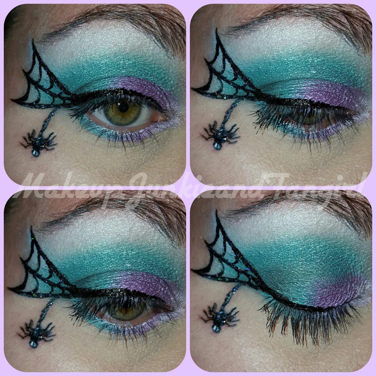 Spider Web Eye Makeup Makeup Junkie And Fangirl Halloween Witch Spider Web Eye Look