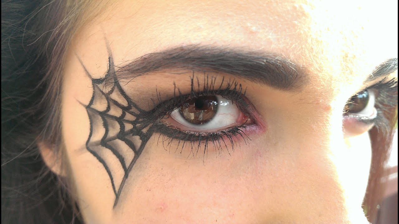Spider Web Eye Makeup Spider Web Makeup Youtube
