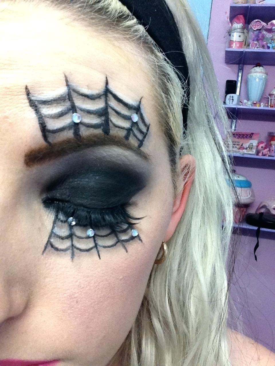 Spider Web Eye Makeup Spiderweb Eye Makeup Tutorial Wajimakeupco