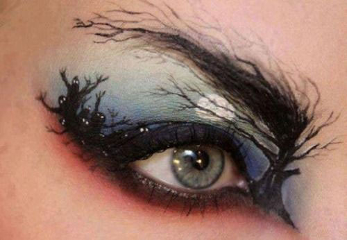 Spider Web Makeup On Eyes 15 Best Spider Web Cat Bat Eye Makeup Looks Ideas For Halloween