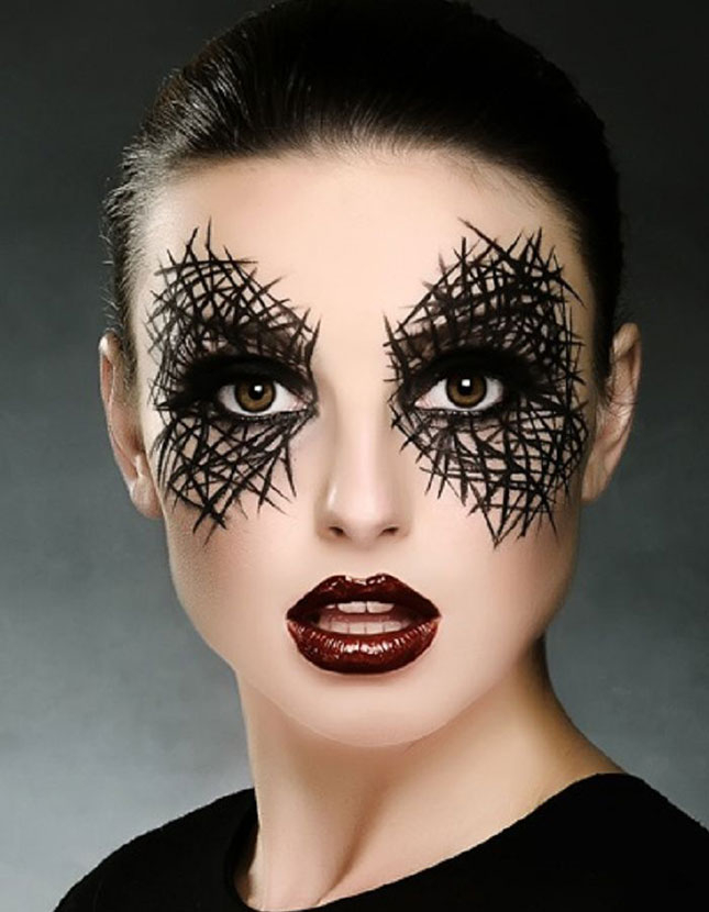 Spider Web Makeup On Eyes Hints How To Make Up Spooky For Halloween Day Here Are