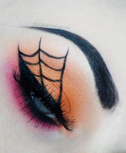 Spider Web Makeup On Eyes Nicola Kate Makeup Spooky Spiderweb