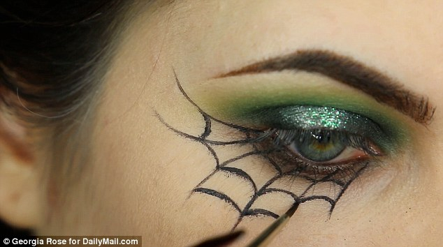 Spider Web Makeup On Eyes Spider Web Eye Makeup Makeup
