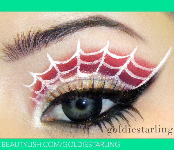 Spider Web Makeup On Eyes Spider Web Eyes Goldie Ss Goldiestarling Photo Beautylish