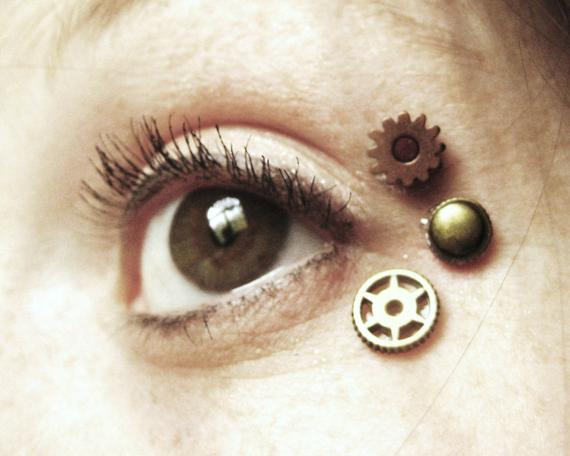 Steampunk Eye Makeup Mens Womens Steampunk Costume Makeup Kids Steampunk Wedding Etsy