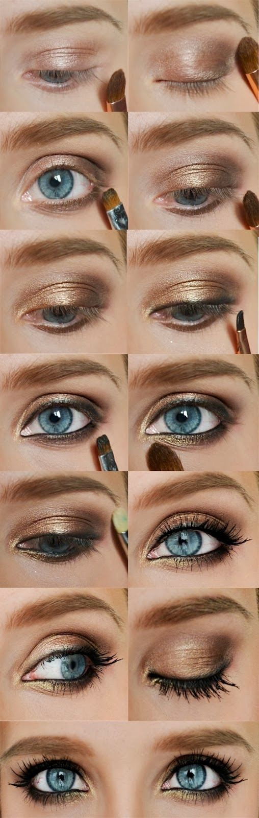 Step By Step Smokey Eye Makeup For Blue Eyes 25 Easy And Dramatic Smokey Eye Tutorials This Season