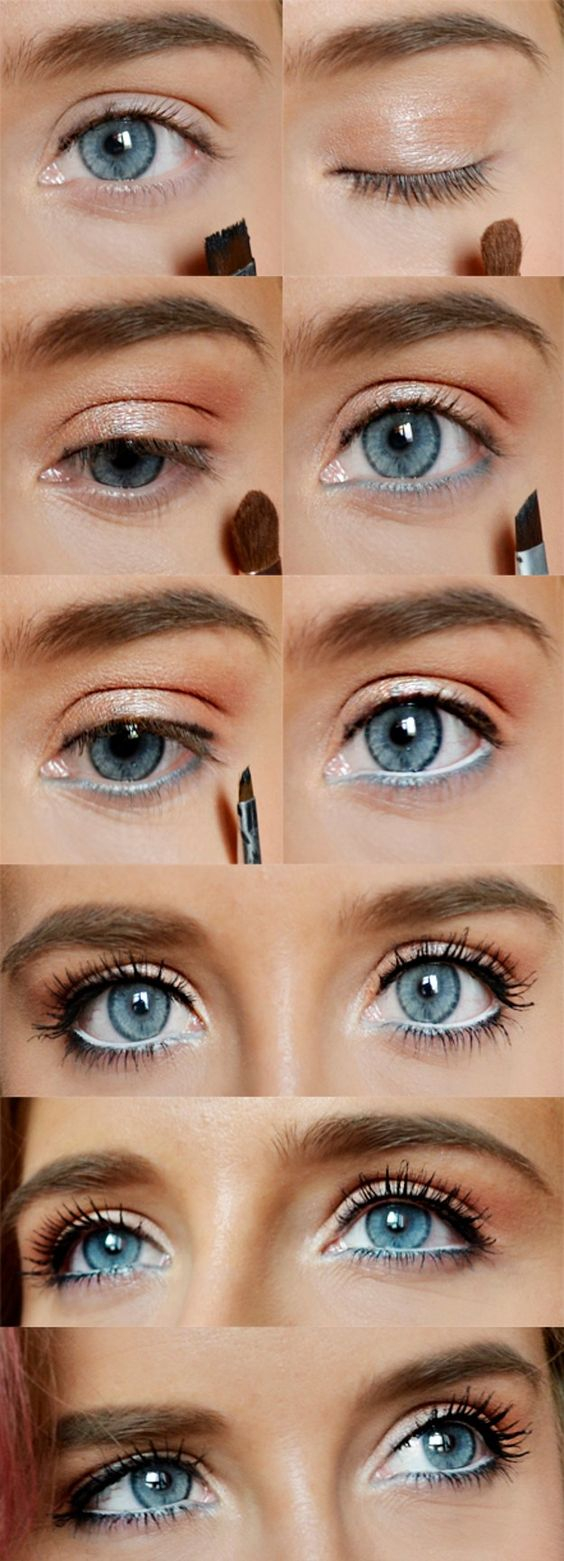 Step By Step Smokey Eye Makeup For Blue Eyes How To Rock Makeup For Blue Eyes Easy Makeup Tutorials Ideas