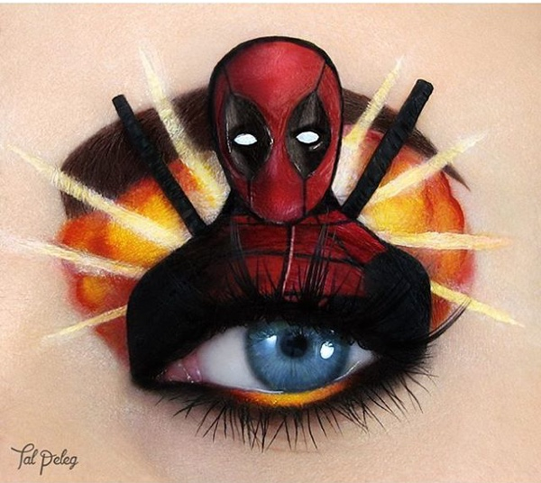 Superhero Eye Makeup Incredible Deadpool Eye Makeup Fanboy Fashion