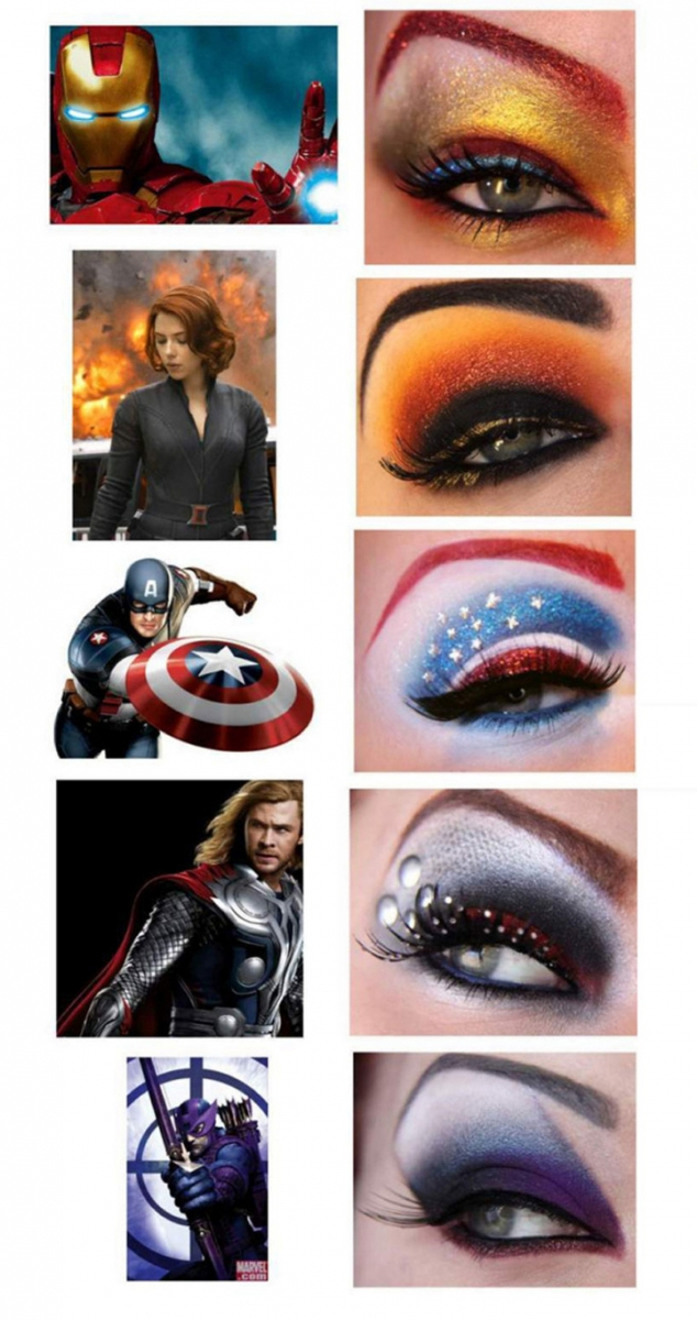 Superhero Eye Makeup Superhero Inspired Eye Makeup Favething