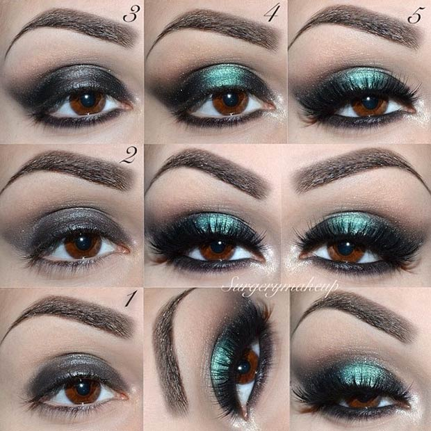 Teal Smokey Eye Makeup 21 Glamorous Smokey Eye Tutorials Stayglam Page 2