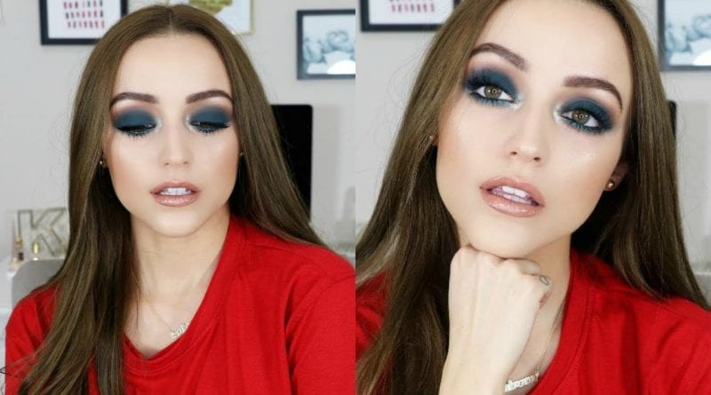 Teal Smokey Eye Makeup Matte Blue Teal Smokey Eye Makeup Tutorial Quickmakeup