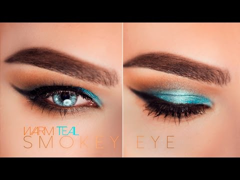 Teal Smokey Eye Makeup Warm Teal Smokey Eye Talk Through Makeup Tutorial Youtube