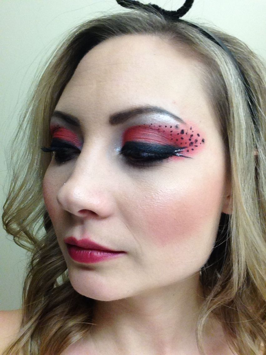 Tiger Eye Makeup Ladybug Eye Makeup Hair Makeup Pinterest Halloween Makeup