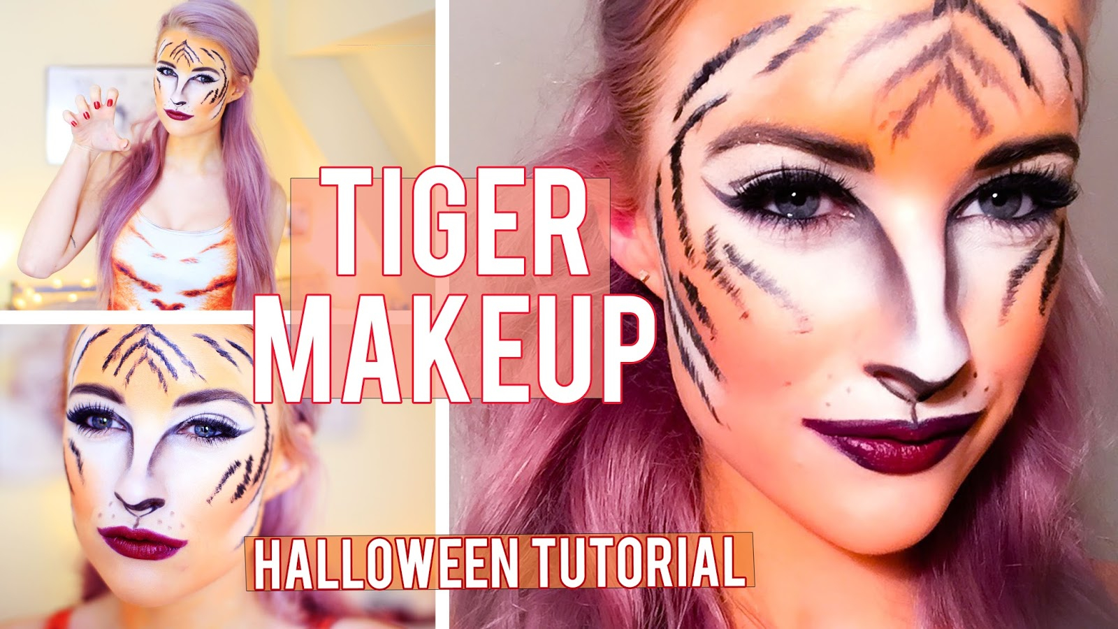 Tiger Eye Makeup The Tiger Halloween Makeup Tutorial Inthefrow