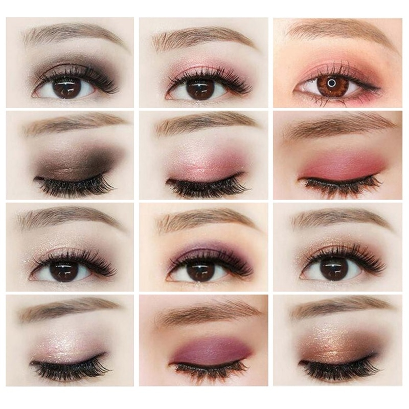 Types Of Eye Makeup 8 Colors Nake Frosted Palette Eye Shadow Palette Glitter Eyeshadow