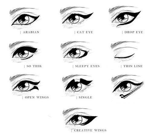 Types Of Eye Makeup Different Types Of Cat Eye Makeup Eye Makeup