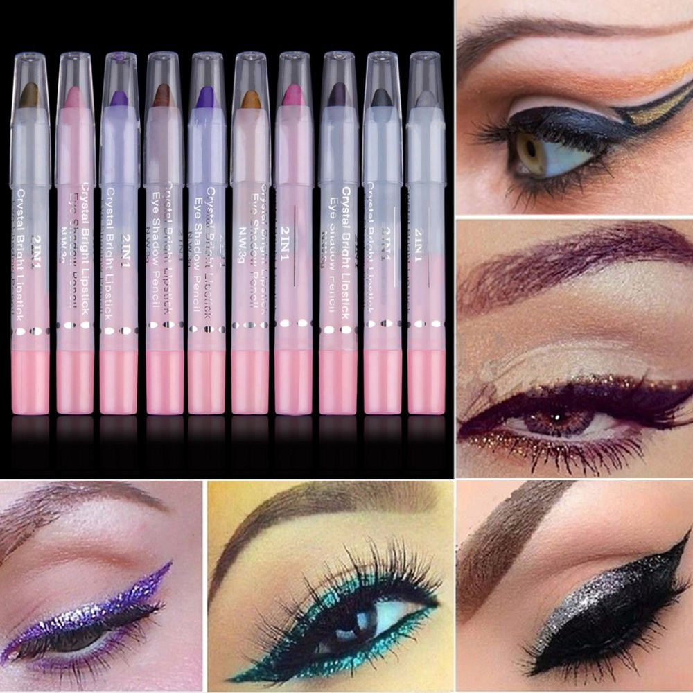 Unique Eye Makeup Allwin Unique 2in1 Lip Liner Eye Shadow Eyeliner Pen Pencil Makeup