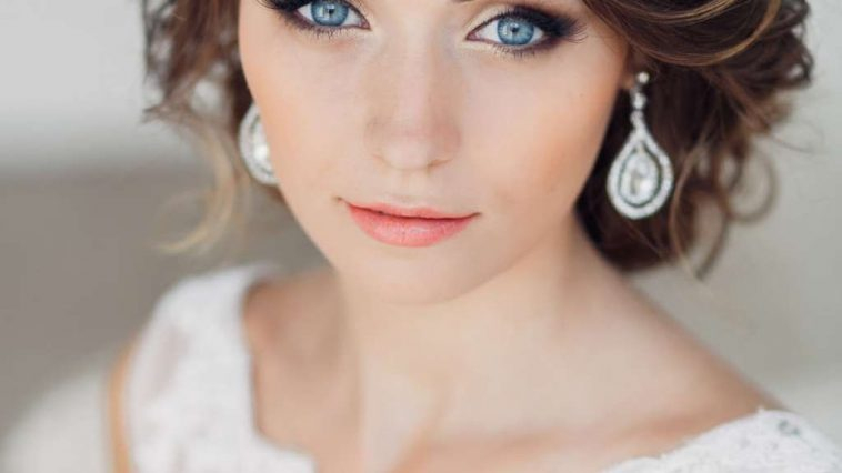 Wedding Makeup Blue Eyes Brown Hair Bridal Makeup Blue Eyes Brown Hair Wavy Haircut