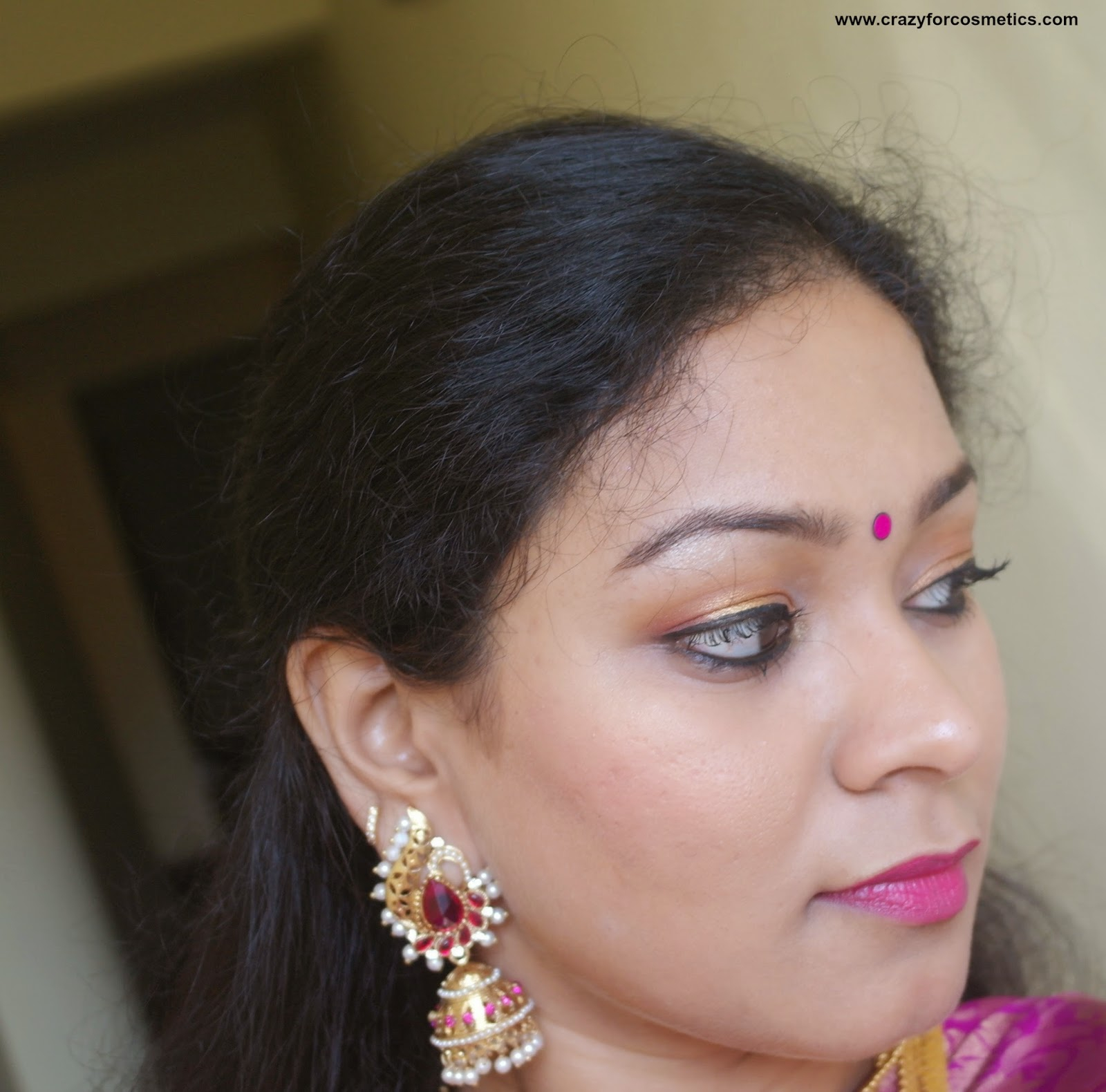 Wedding Makeup Cat Eye Going The Traditional Way South Indian Traditional Saree And