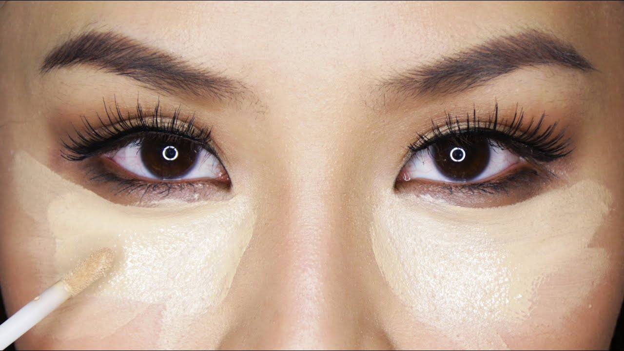 White Makeup Under Eyes How To Conceal Brighten Under Eyes Stop Creasing Youtube