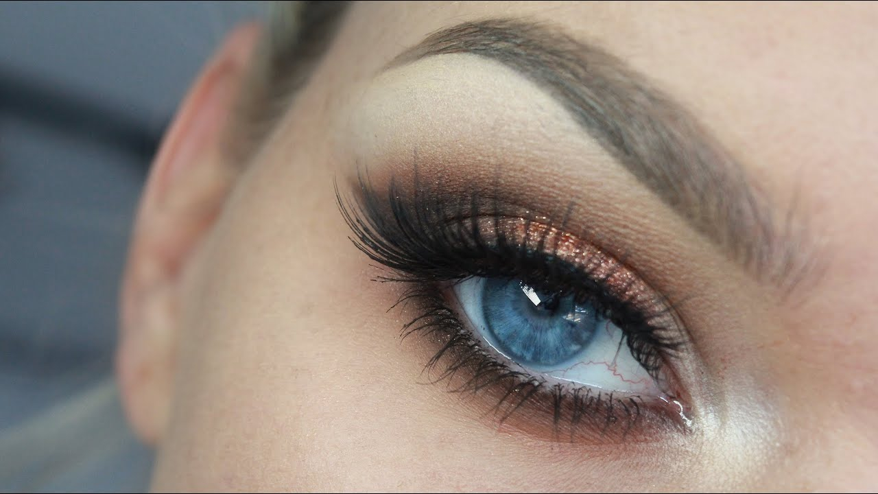 Winged Eye Makeup Copper Winged Eyeshadow Youtube