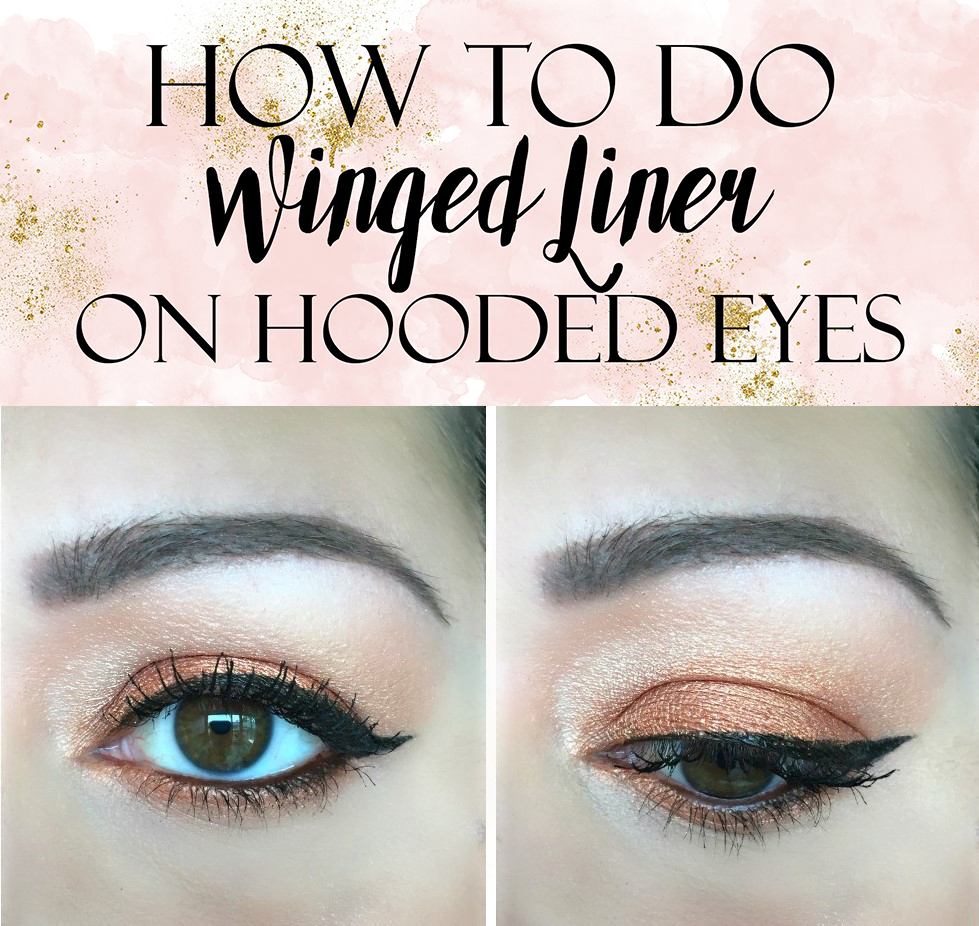 Winged Eye Makeup How To Apply Winged Liner On Hooded Eyes Tutorial